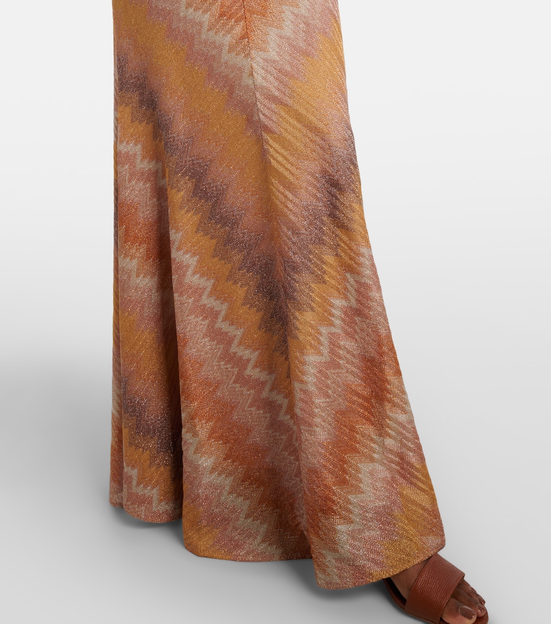 Maxirock Zig Zag aus Lamé | Missoni