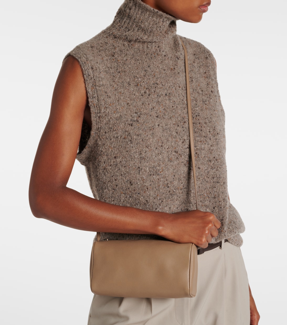 '90s leather shoulder bag | The Row