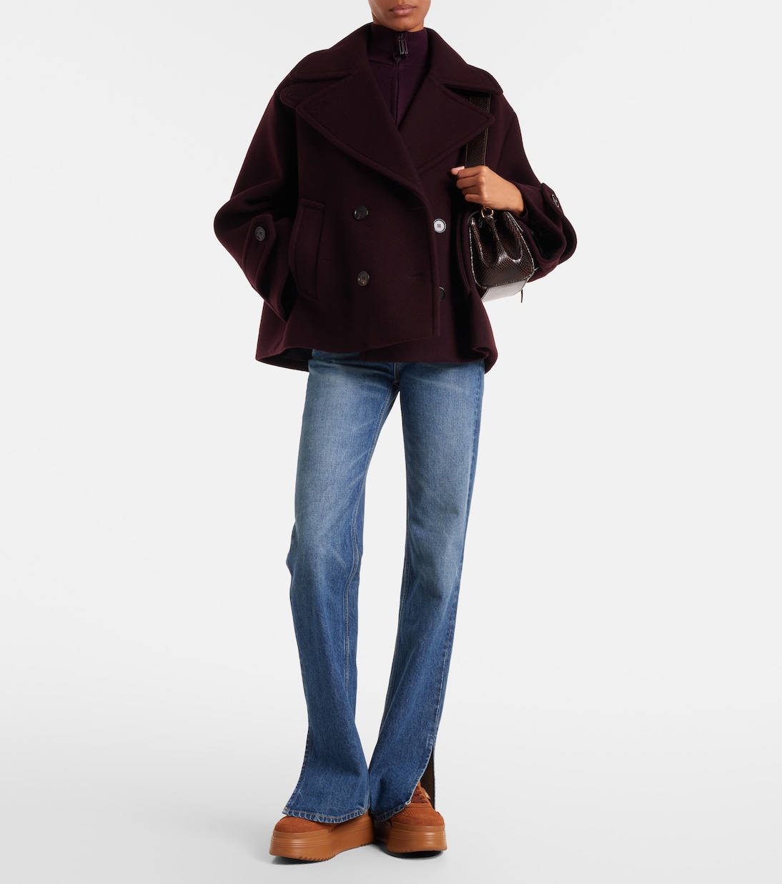 Plateau-Sneakers New York aus Veloursleder | Bogner