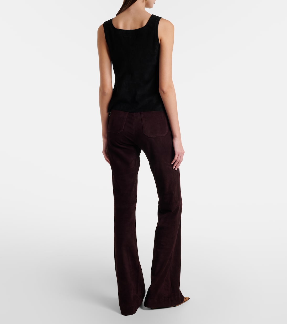 Laurent suede flared pants | Stouls