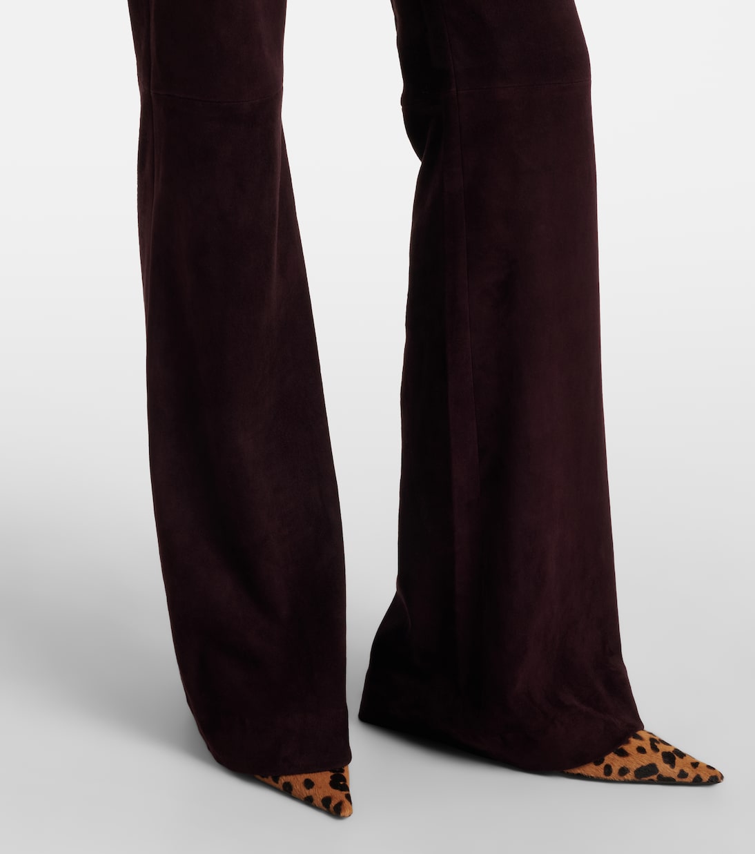 Laurent suede flared pants | Stouls