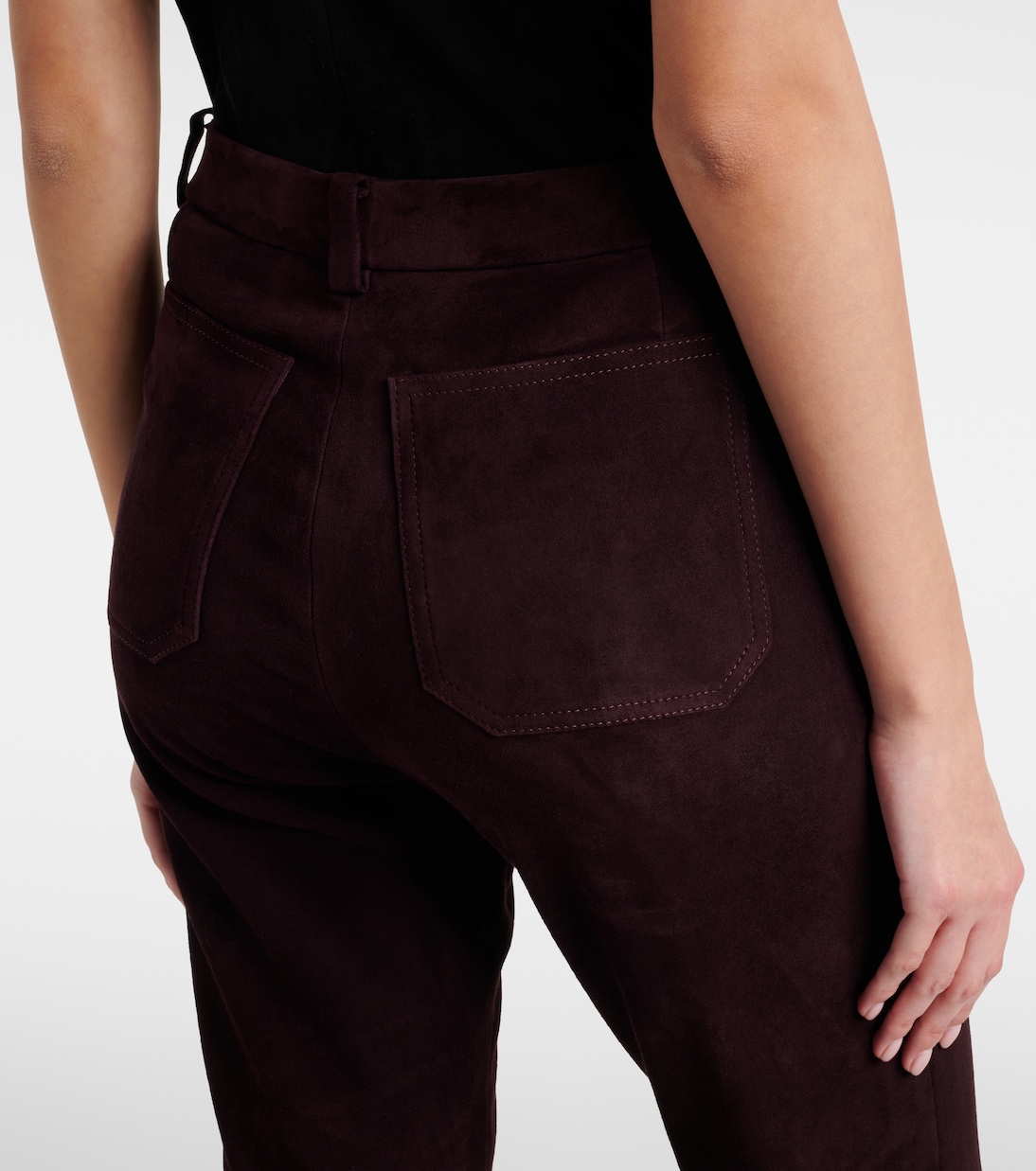 Laurent suede flared pants | Stouls