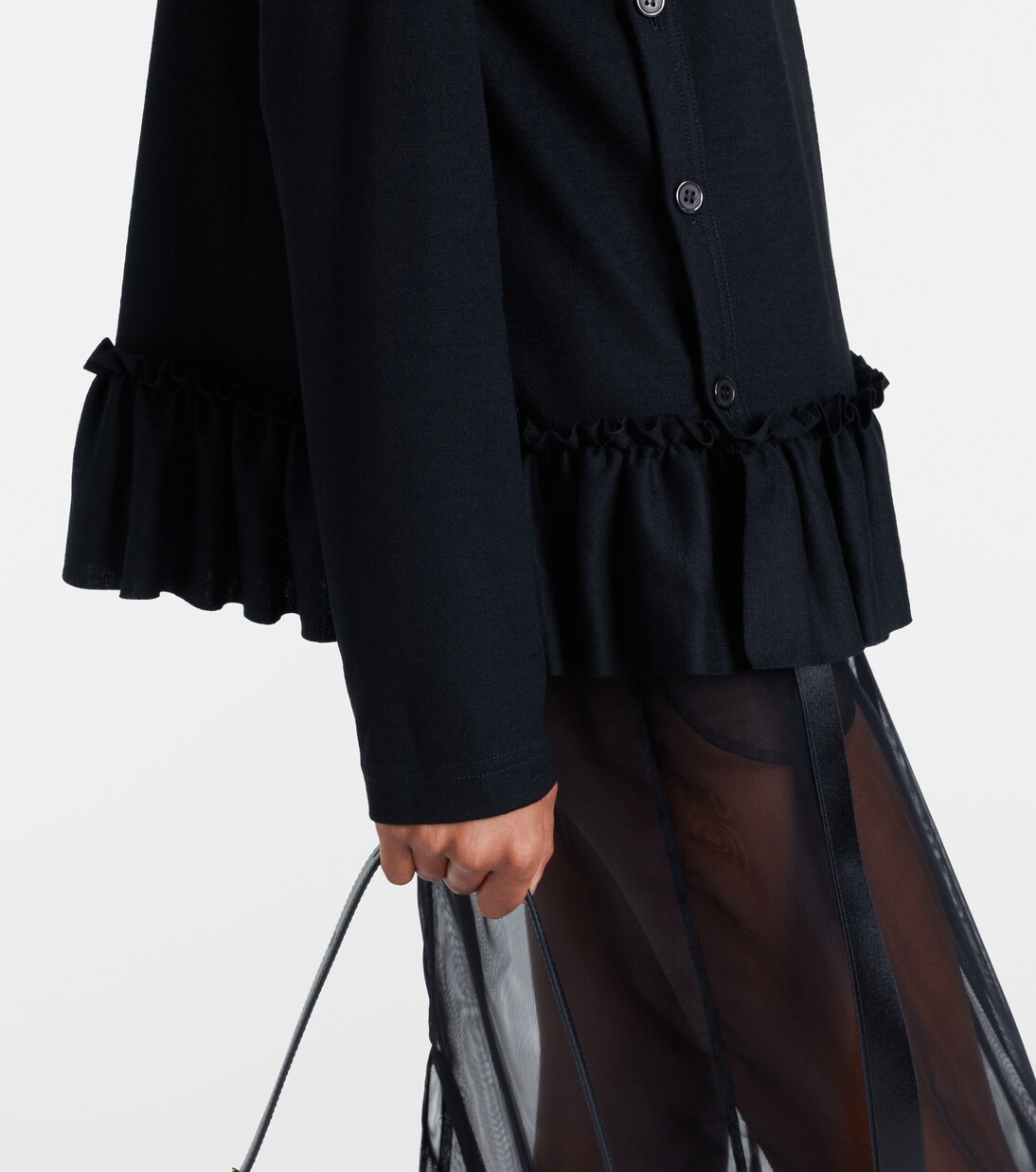 Top aus Wolle | Noir Kei Ninomiya