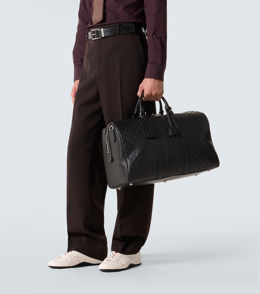 GG leather duffel bag | Gucci