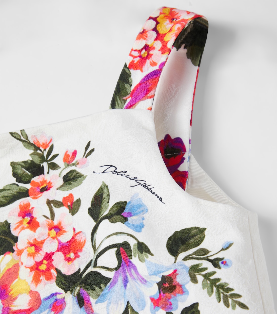 Floral cotton dress | Dolce&Gabbana Kids
