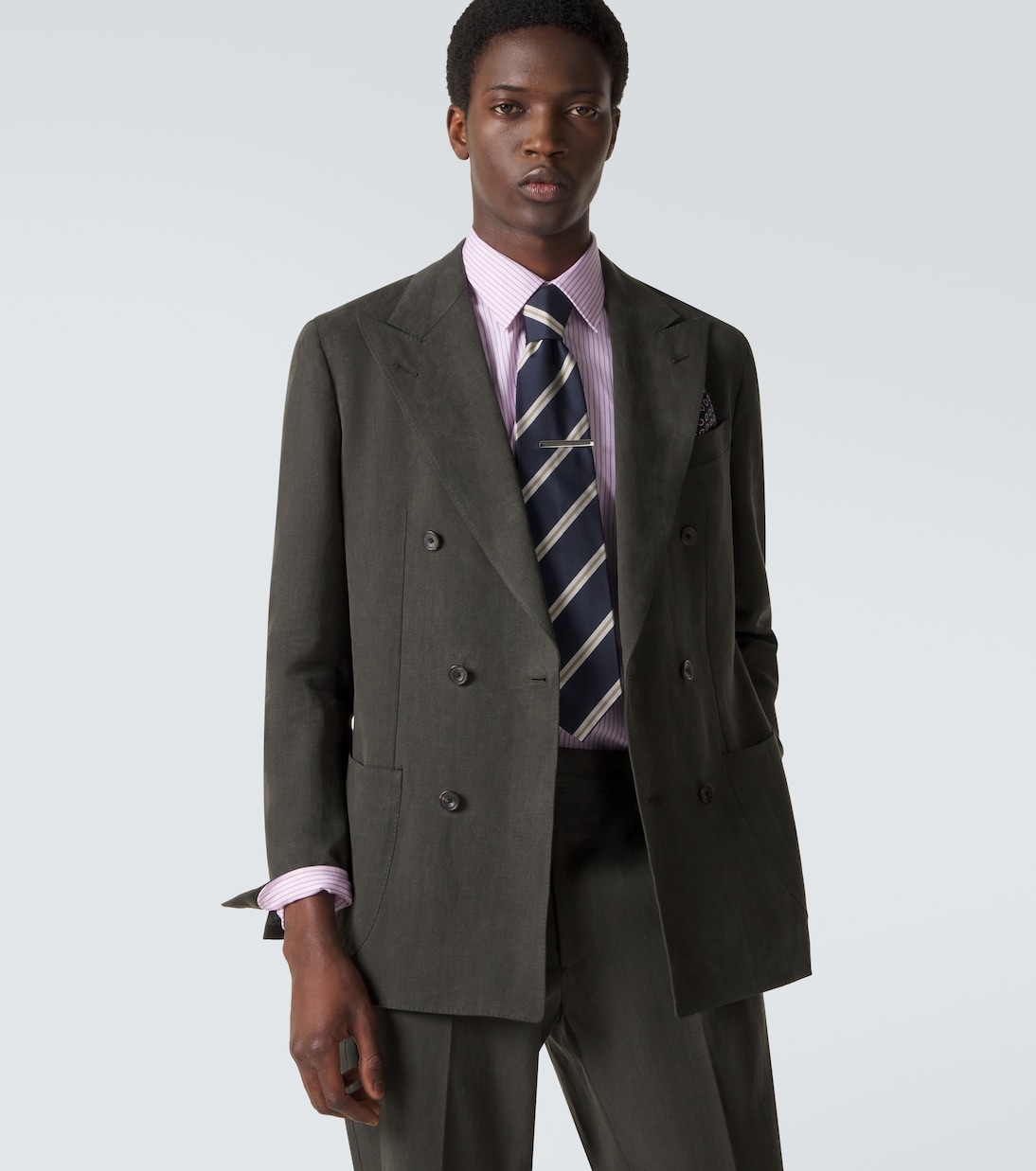 Striped silk tie | Dunhill