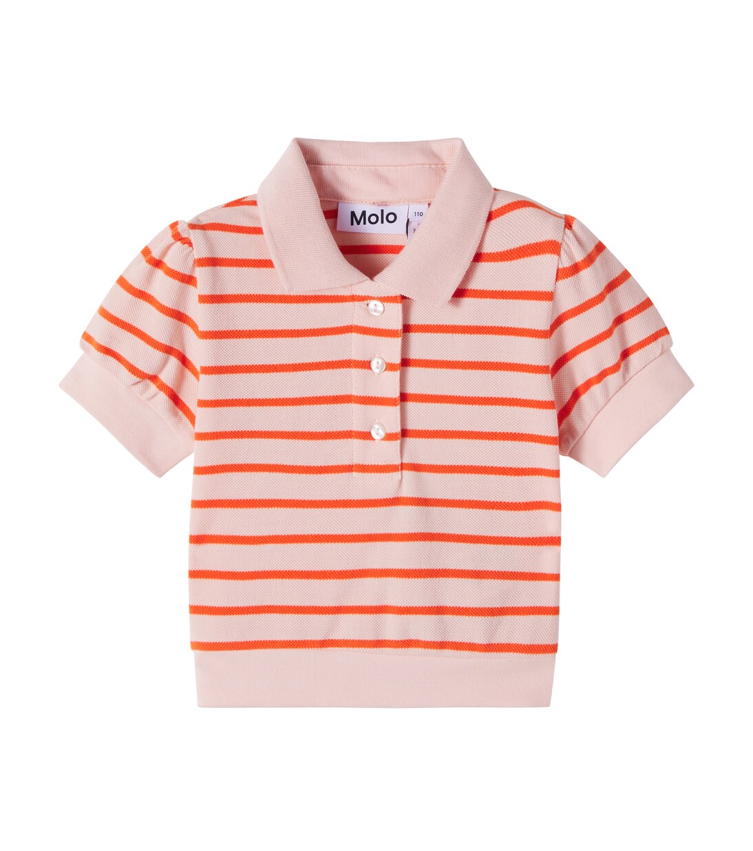 Raki striped cotton piqué polo shirt | Molo