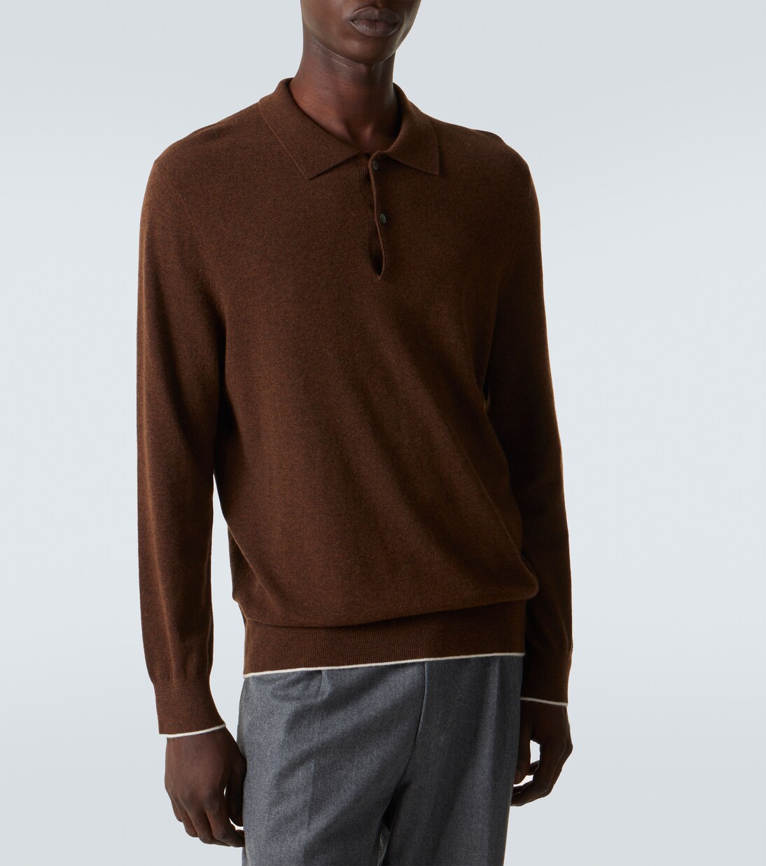 Cashmere polo sweater | Arch4