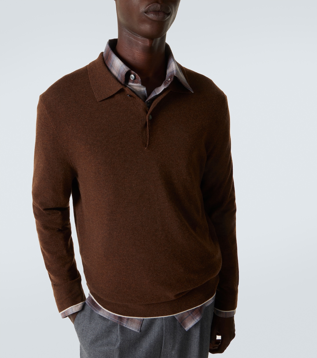 Cashmere polo sweater | Arch4