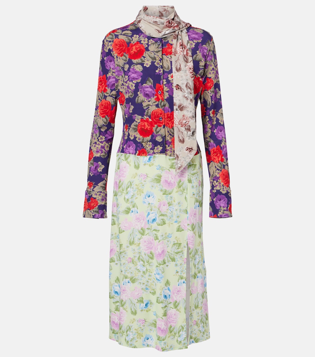 Vestido midi Dalmati floral  | Acne Studios