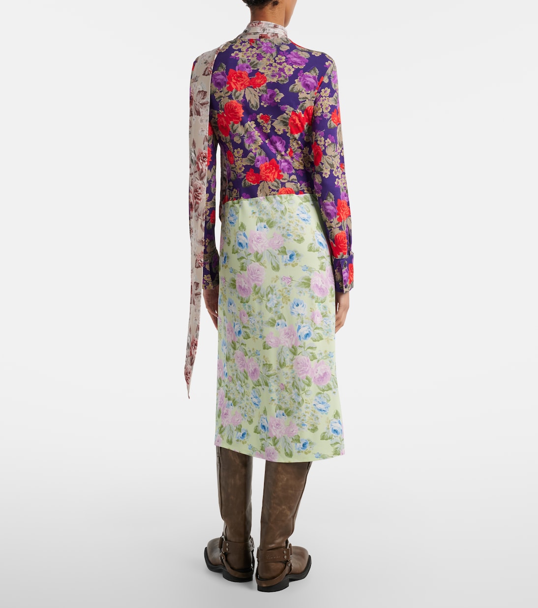 Vestido midi Dalmati floral  | Acne Studios