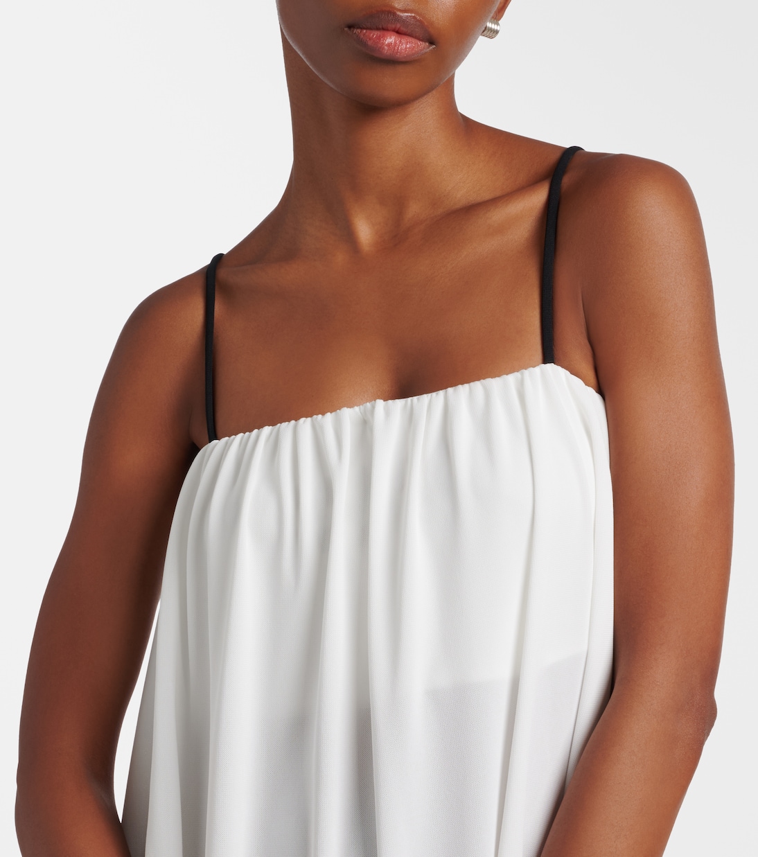Robe midi Saria White Label en crêpe | Proenza Schouler