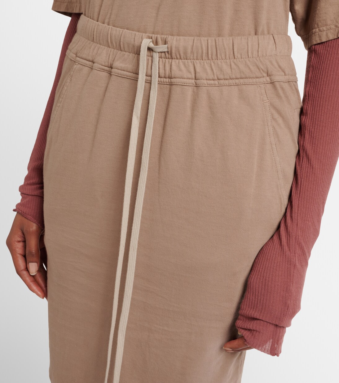 Cotton jersey maxi skirt | Rick Owens