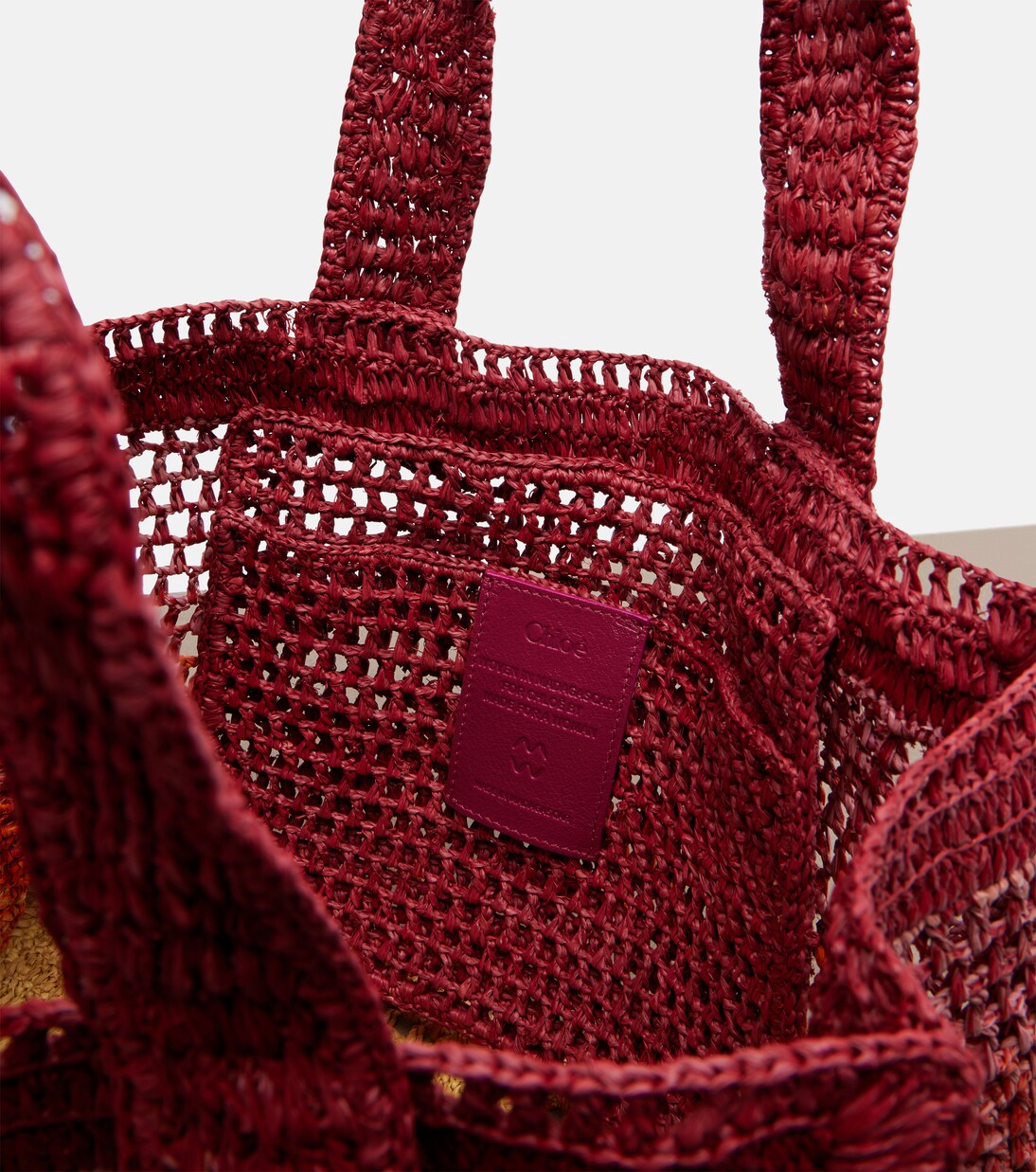 Summer Banana Medium raffia tote bag | Chloé