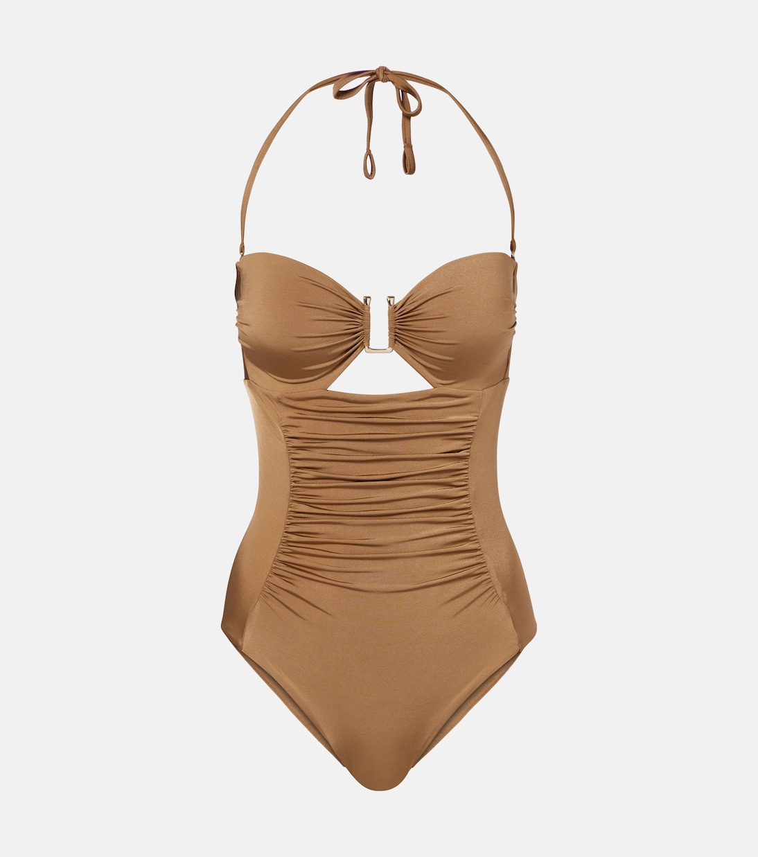 Curva ruched halterneck swimsuit | Max Mara