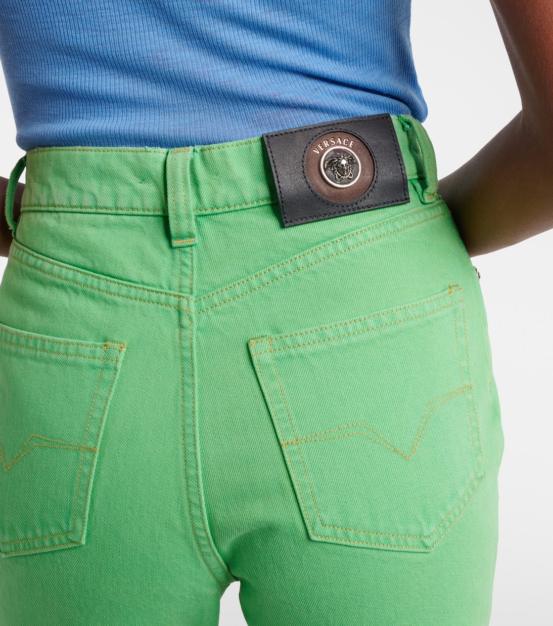 High-rise capri jeans | Versace