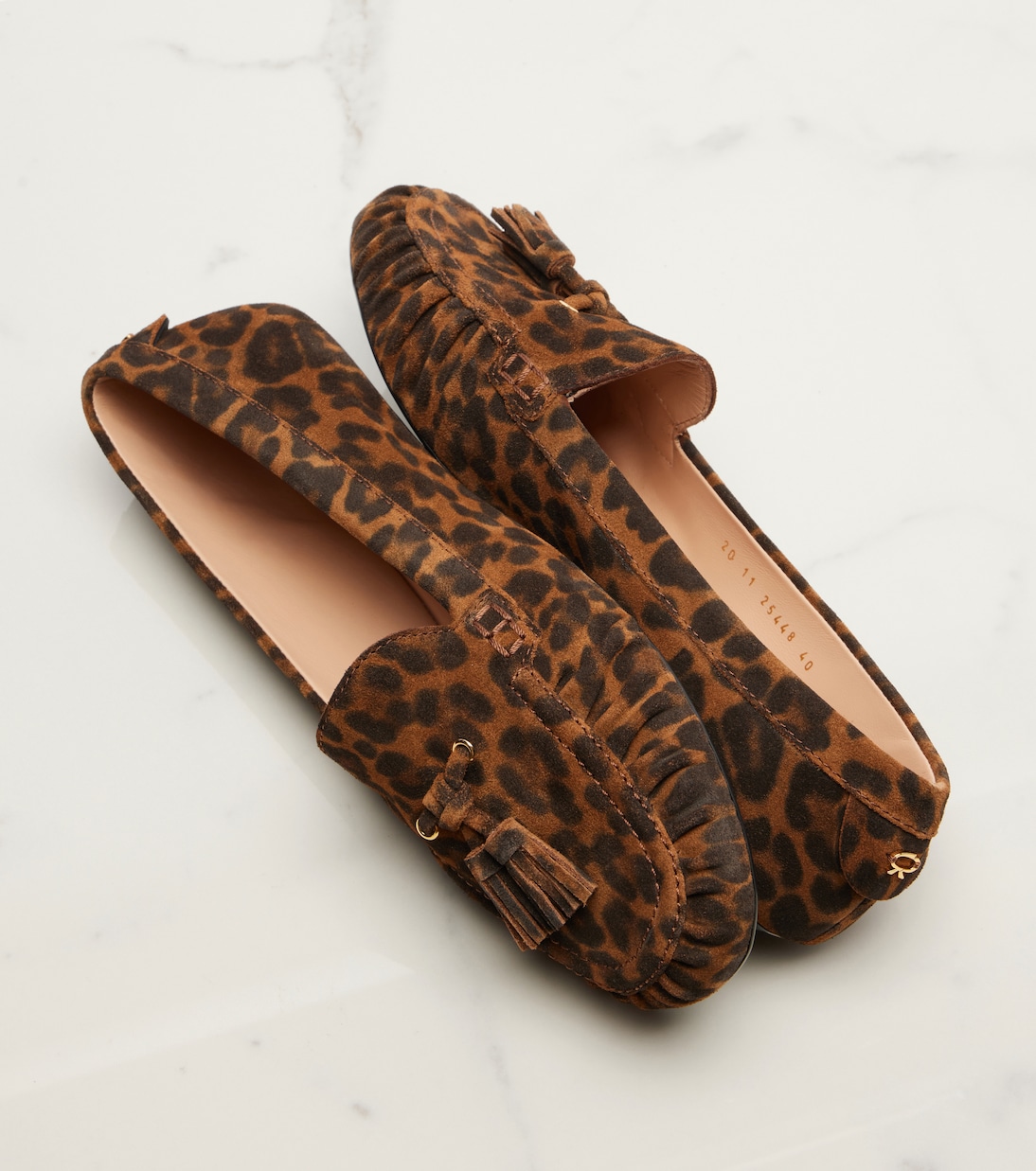 Leopard-print suede loafers | Gianvito Rossi
