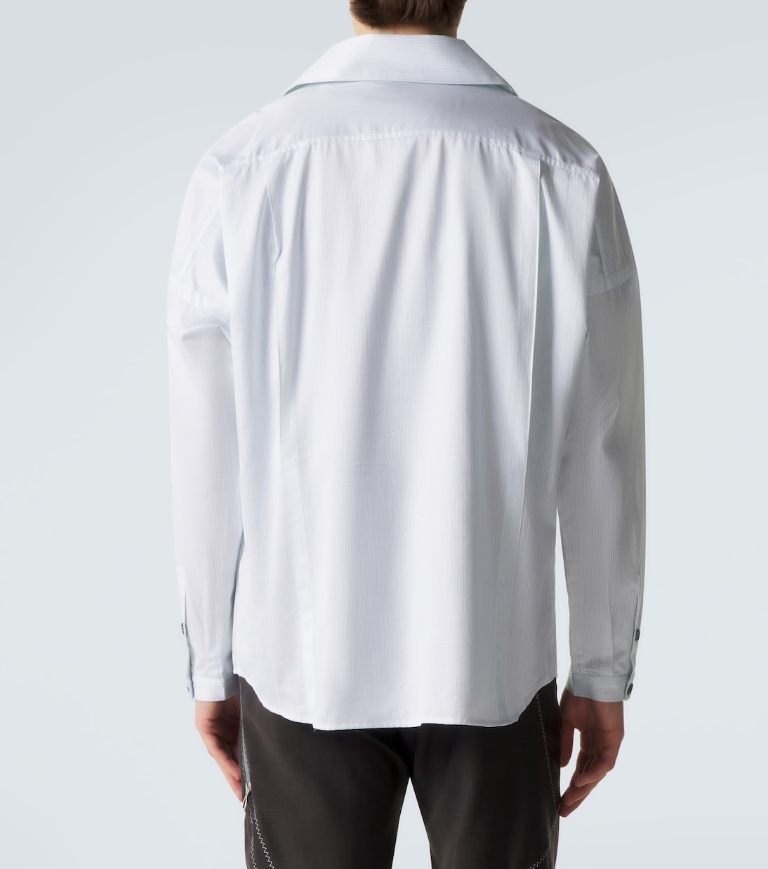 Chemise Kest rayée en coton | Kiko Kostadinov