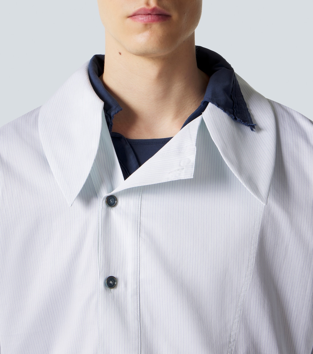 Chemise Kest rayée en coton | Kiko Kostadinov