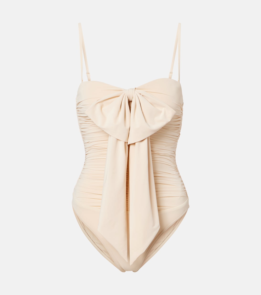 Como bow-detail draped swimsuit | Zimmermann