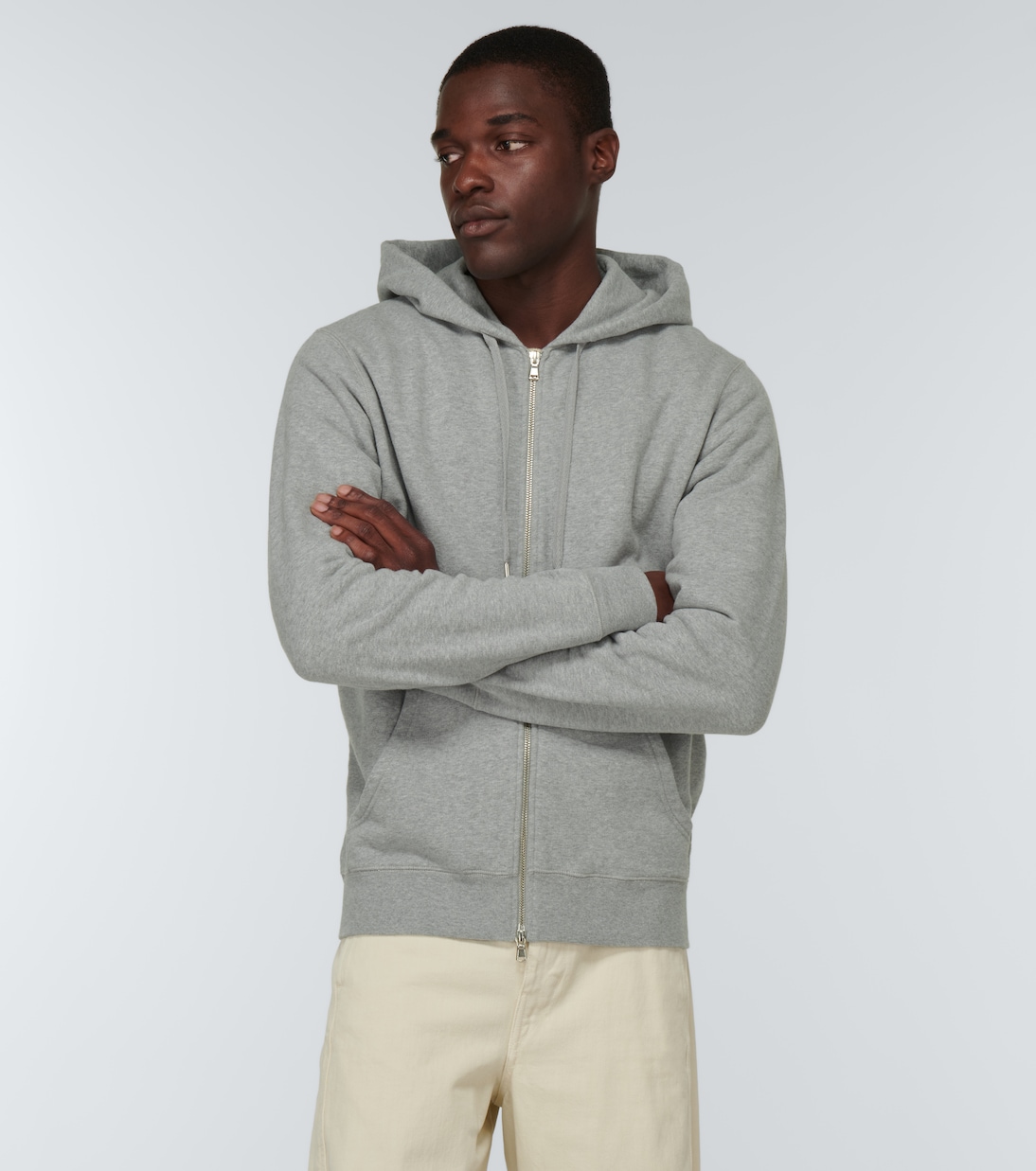 Felpa in cotone con cappuccio | Sunspel