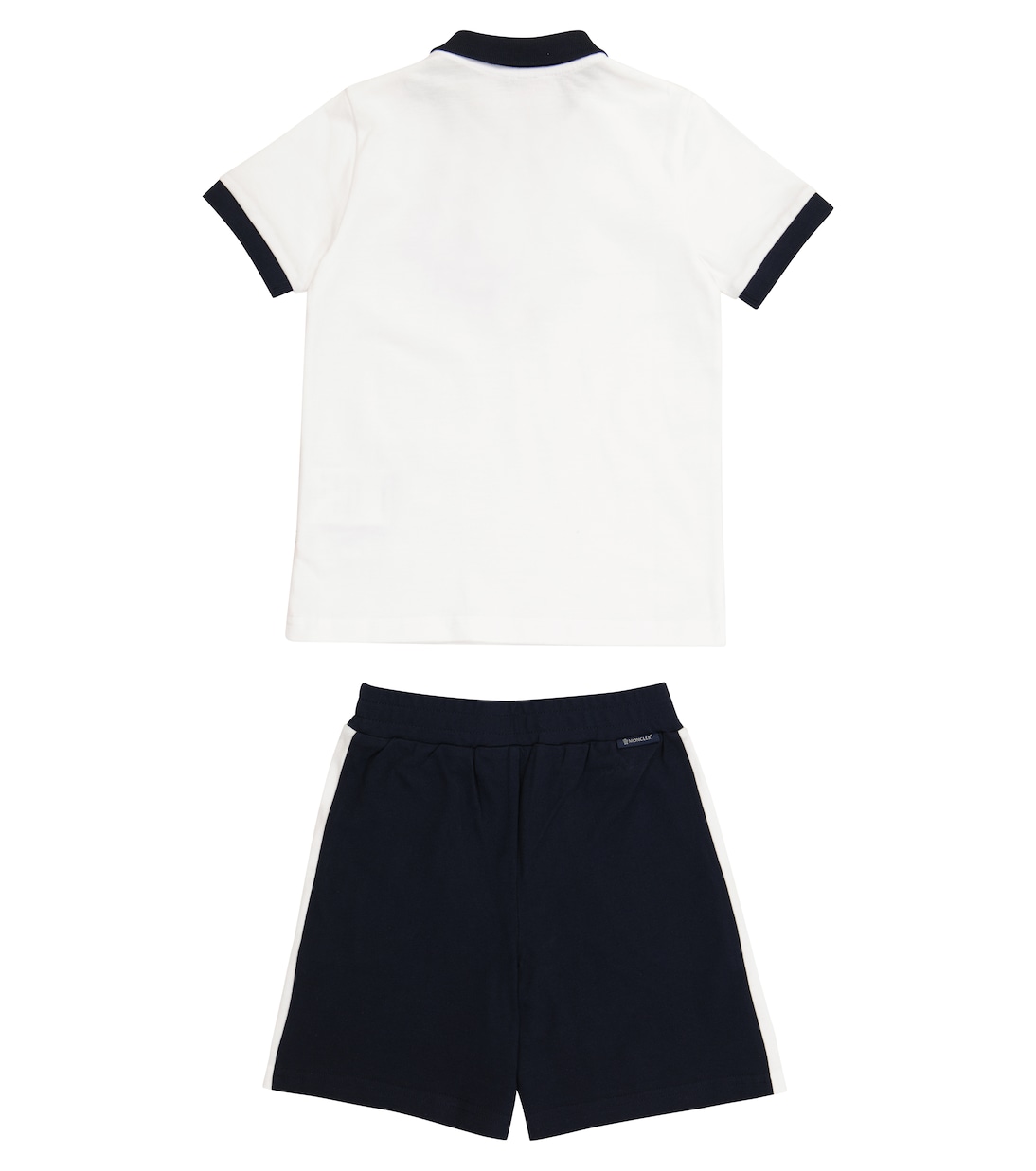 Cotton polo shirt and shorts set | Moncler Enfant