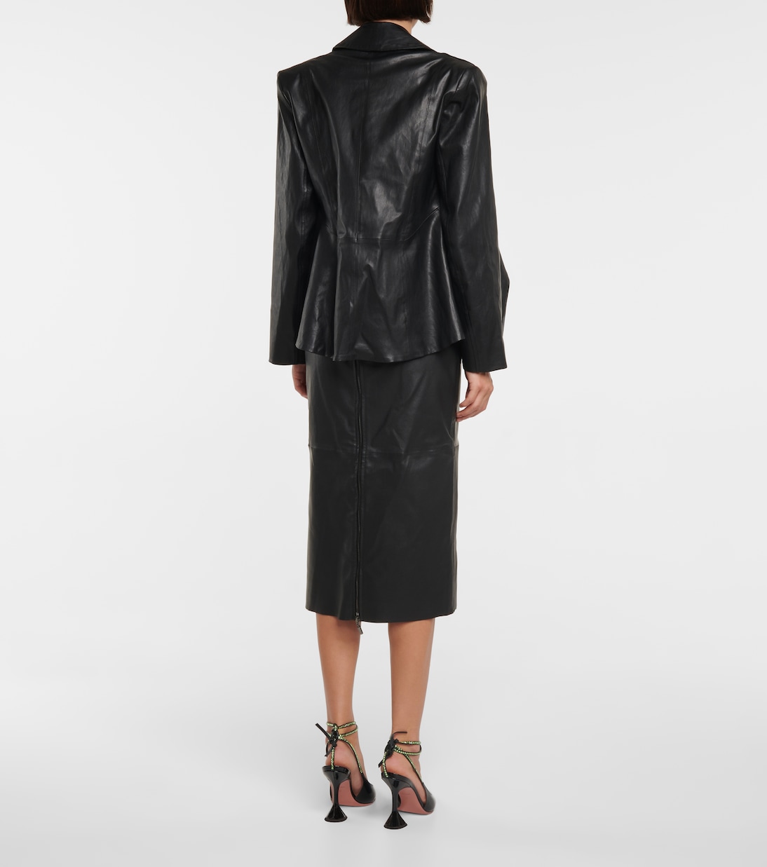 Cropped Blazer aus Leder | Maticevski