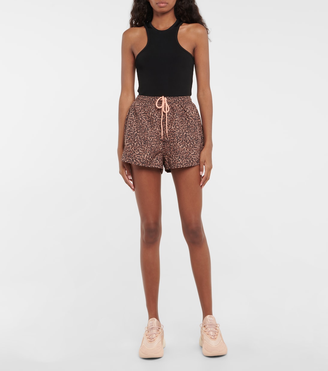 Short Rococo Efrem à taille haute et motif léopard | The Upside