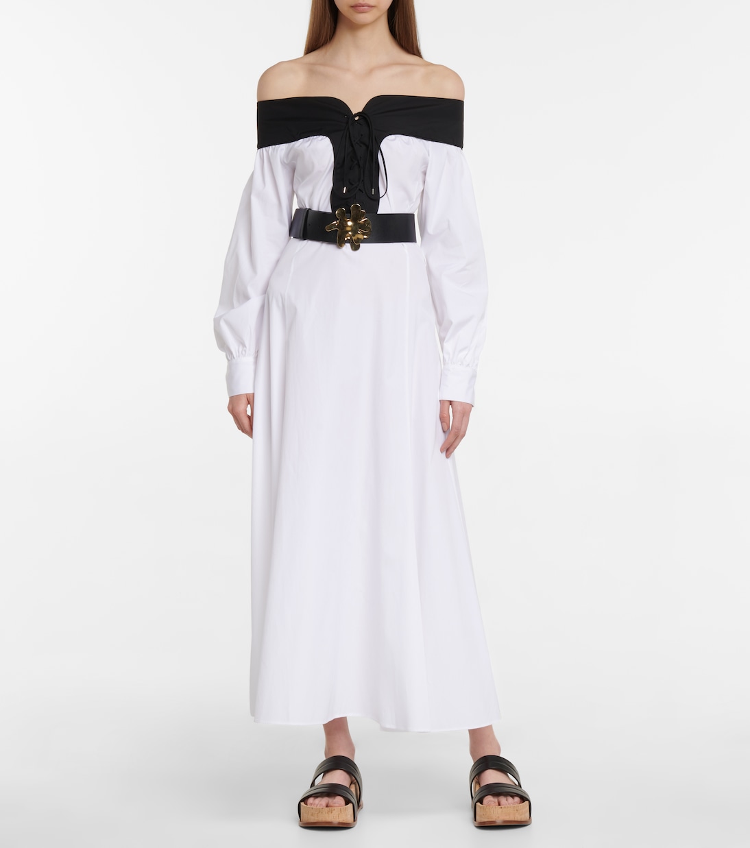 Elias off-shoulder cotton midi dress | Gabriela Hearst