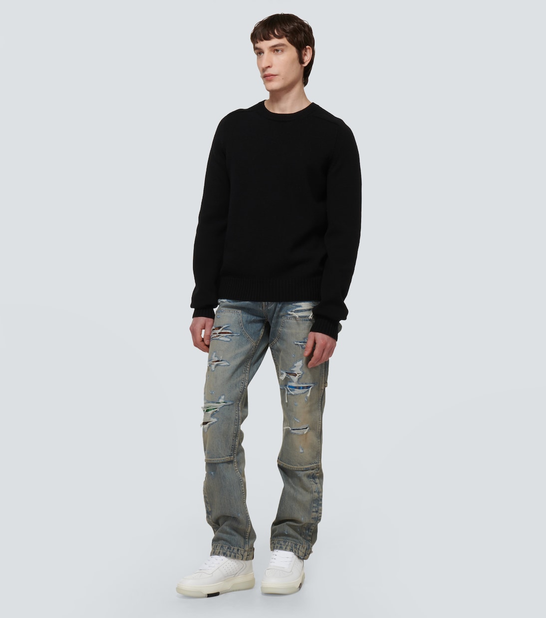 Stadium high-top leather sneakers | Amiri