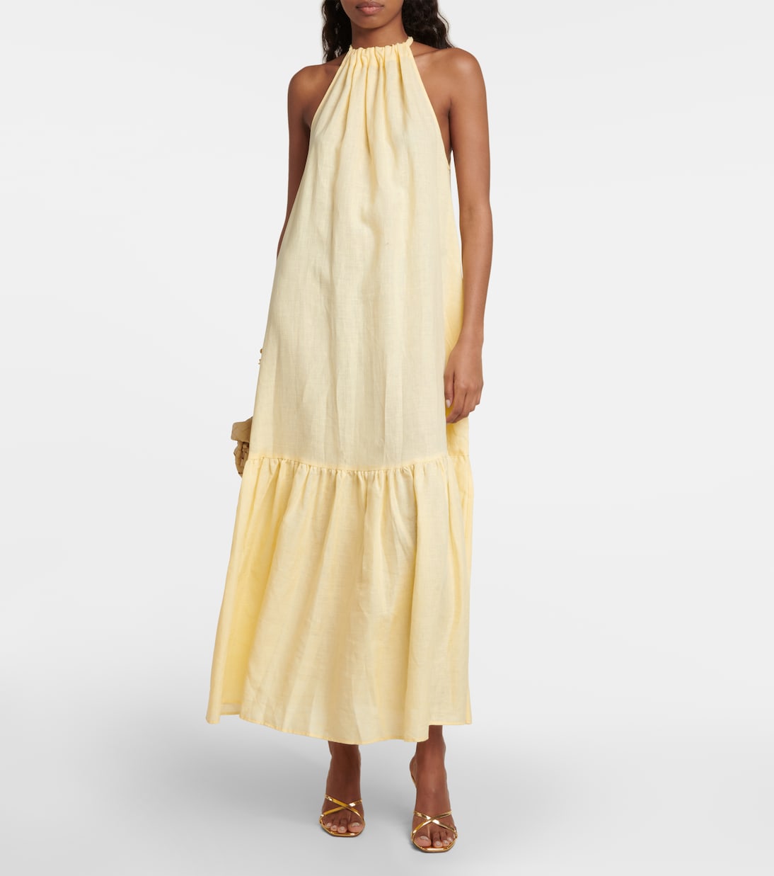 Maxikleid Ibiza aus Leinen | Asceno
