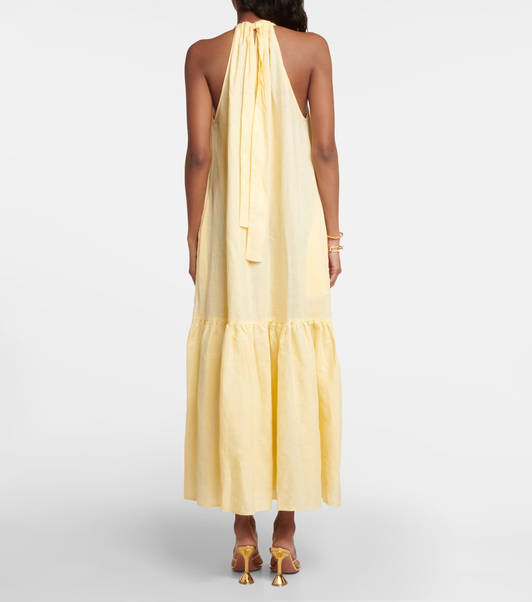 Maxikleid Ibiza aus Leinen | Asceno