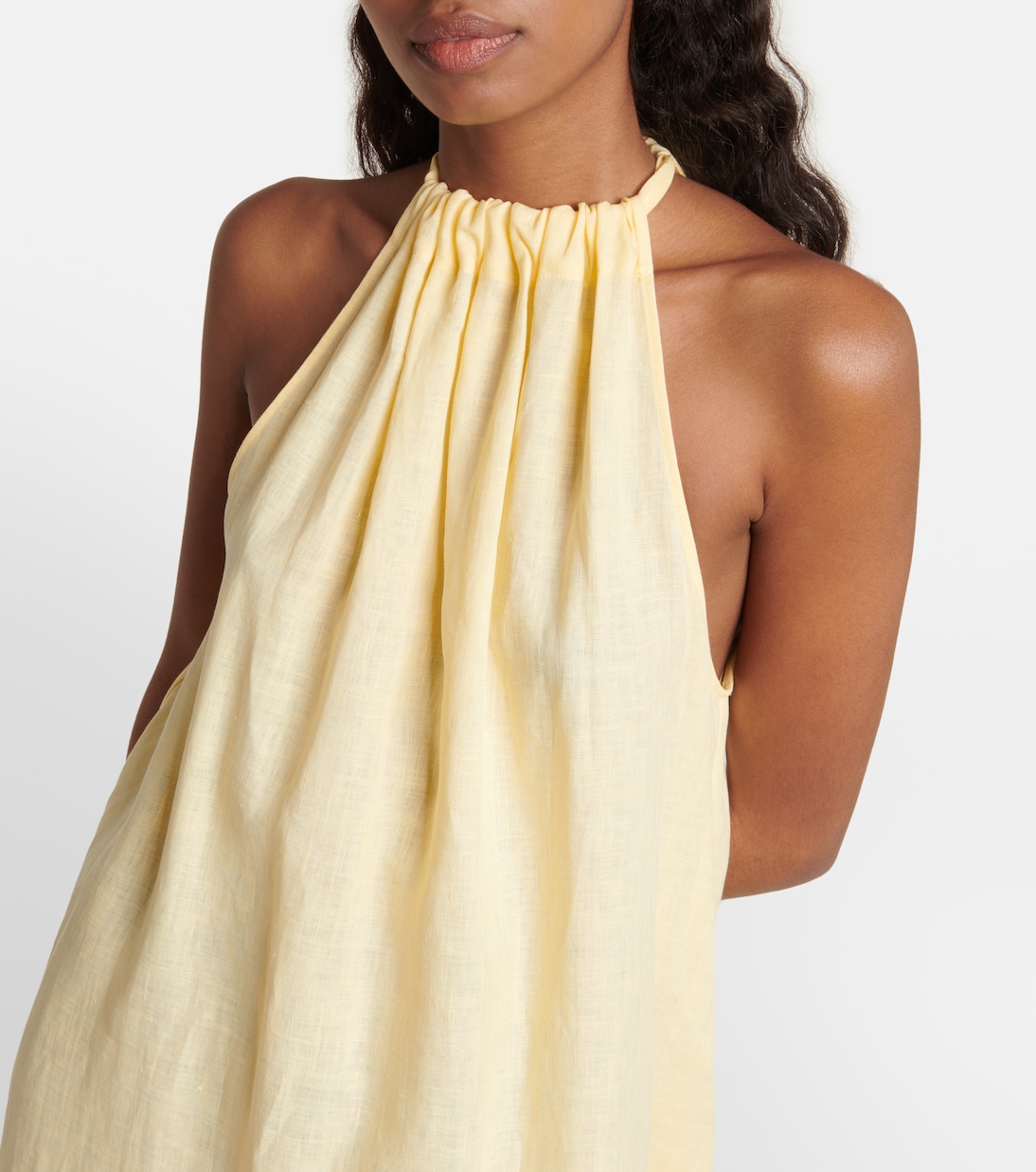 Maxikleid Ibiza aus Leinen | Asceno
