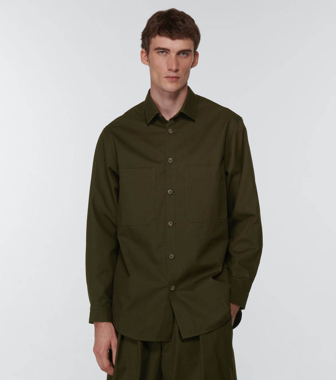 Camisa en sarga de algodón | King & Tuckfield