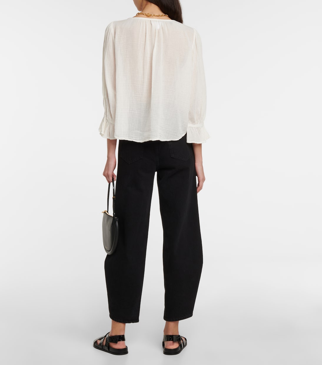 Dita cotton gauze blouse | Velvet