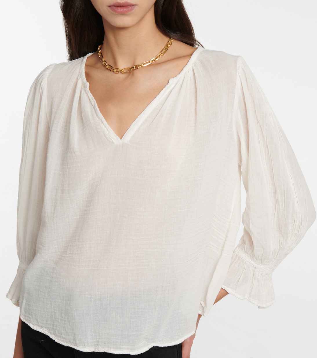 Dita cotton gauze blouse | Velvet