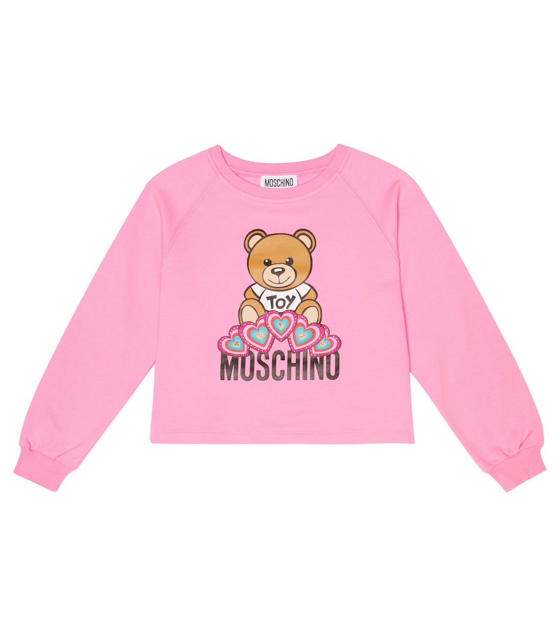 Embellished logo printed sweatshirt | Moschino Kids