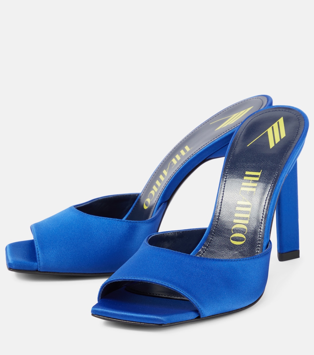 Kaia embellished satin mules | The Attico
