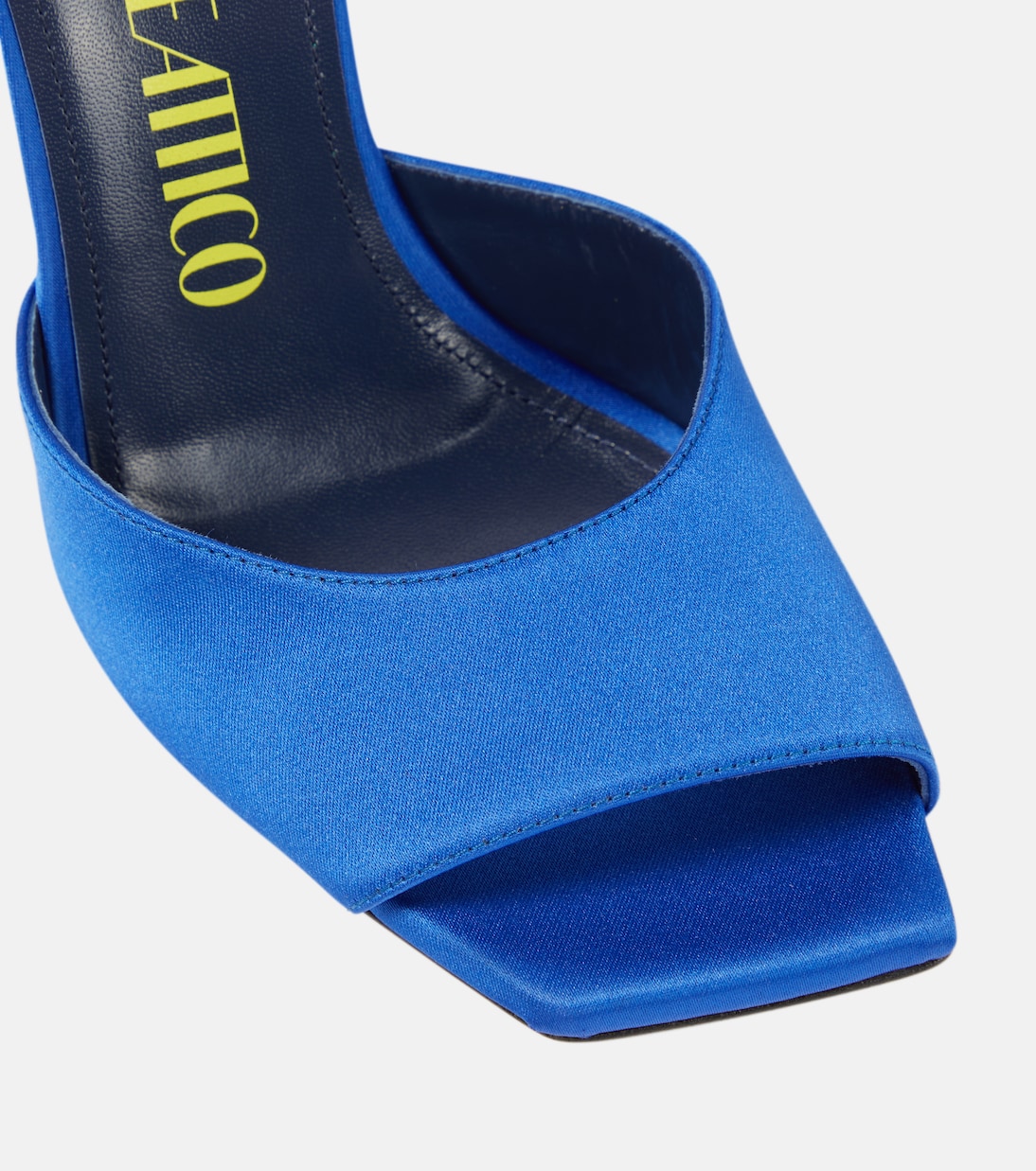 Kaia embellished satin mules | The Attico