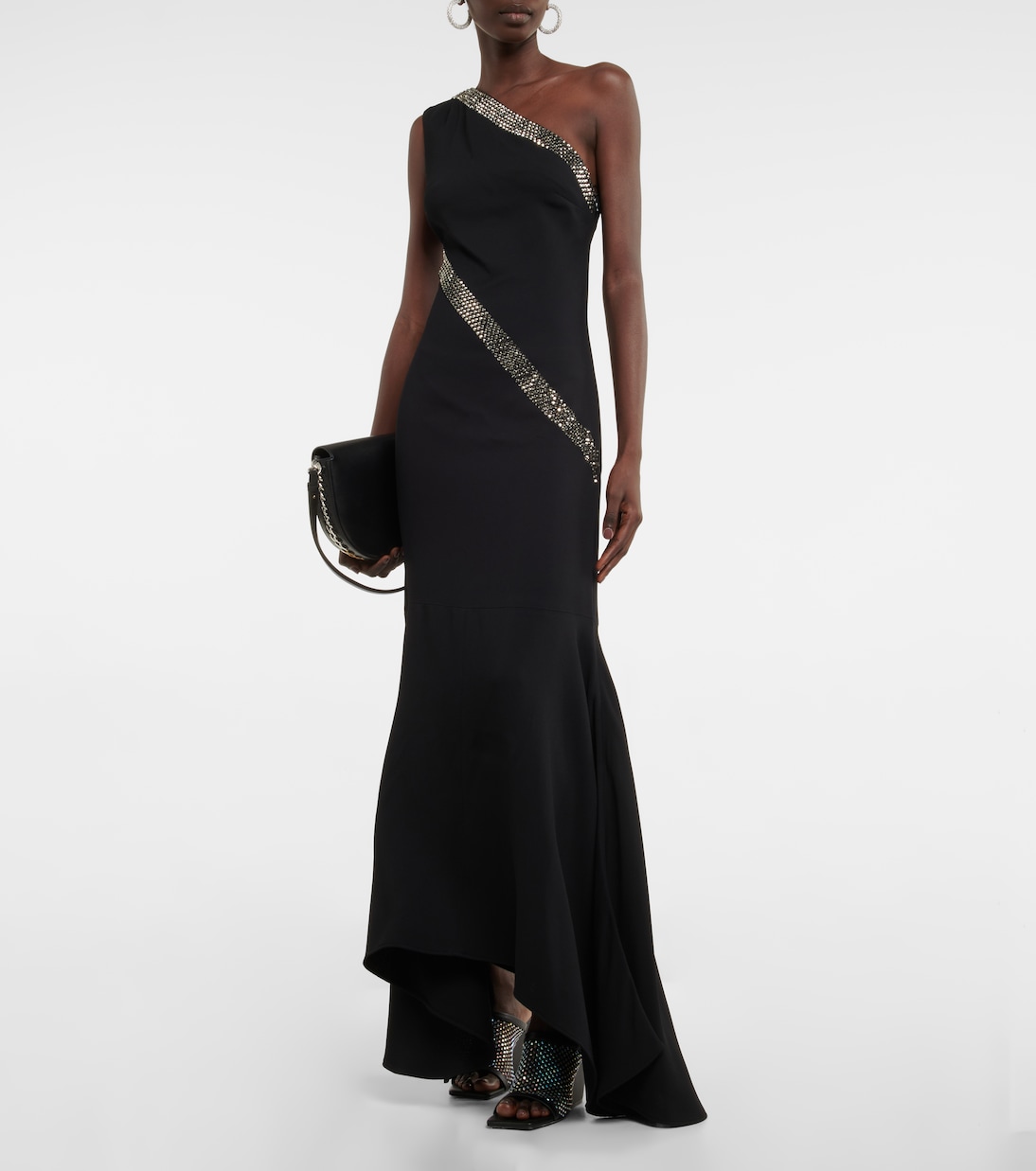 Embellished one-shoulder maxi dress | Stella McCartney