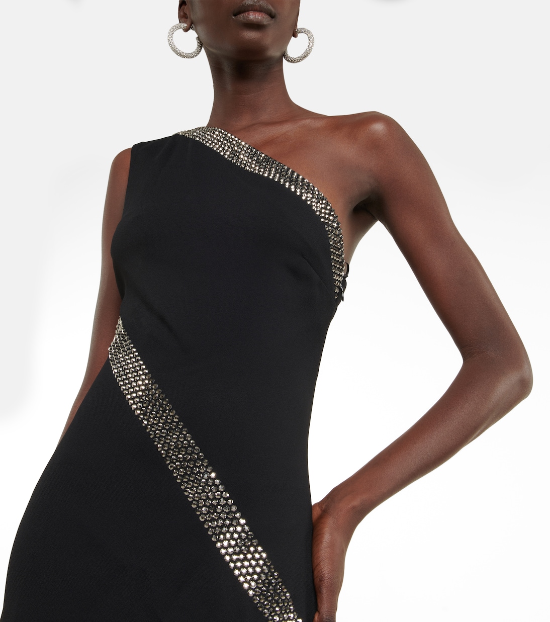 Embellished one-shoulder maxi dress | Stella McCartney