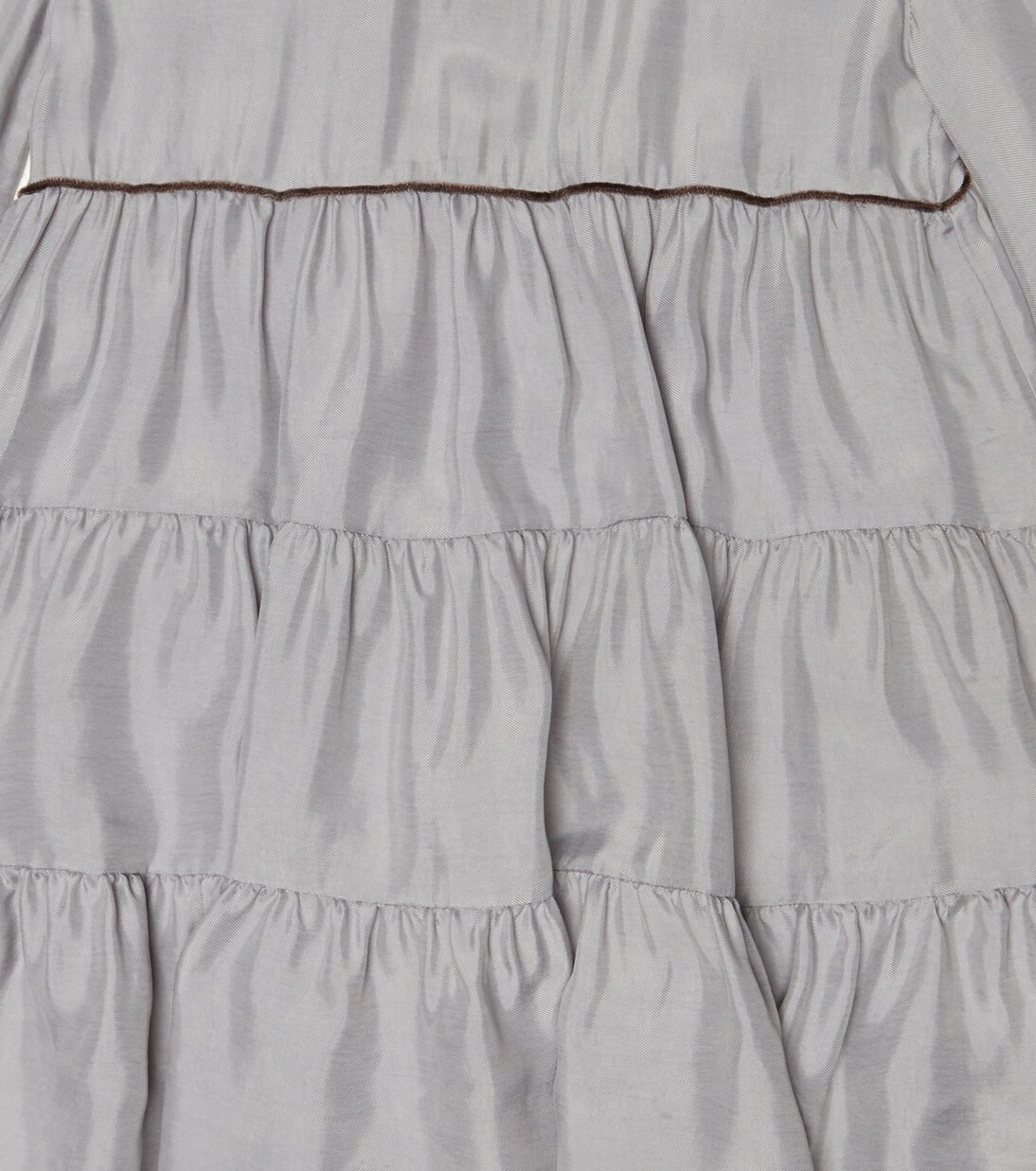 Bow-detail ruffled tiered dress | Il Gufo