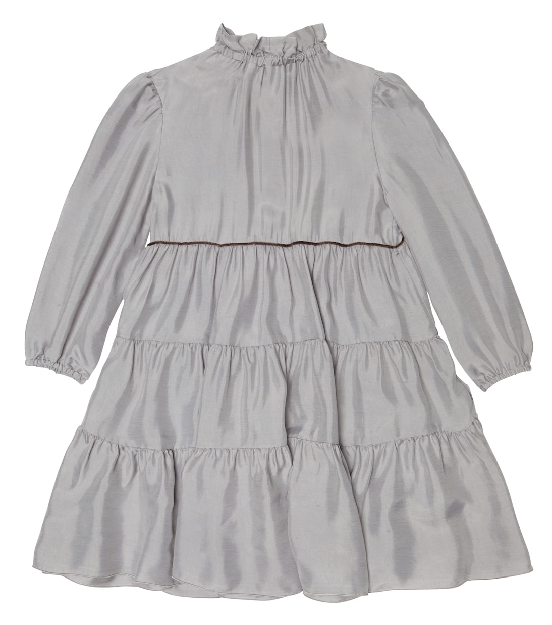 Bow-detail ruffled tiered dress | Il Gufo