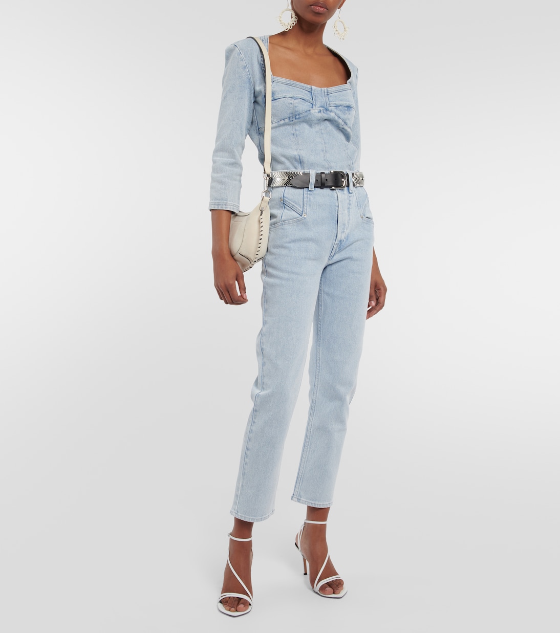 Vanio bleached denim top | Isabel Marant