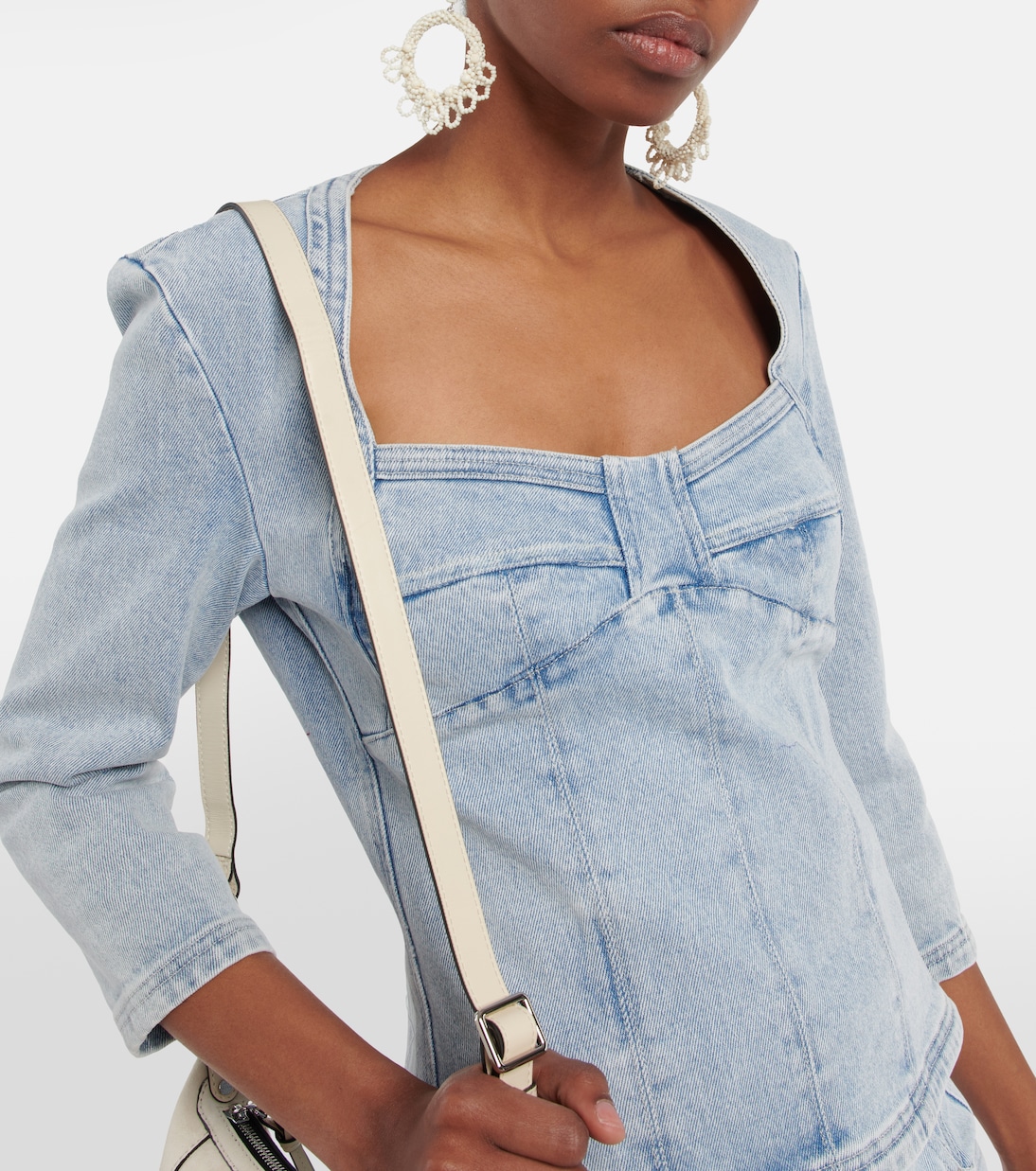 Vanio bleached denim top | Isabel Marant