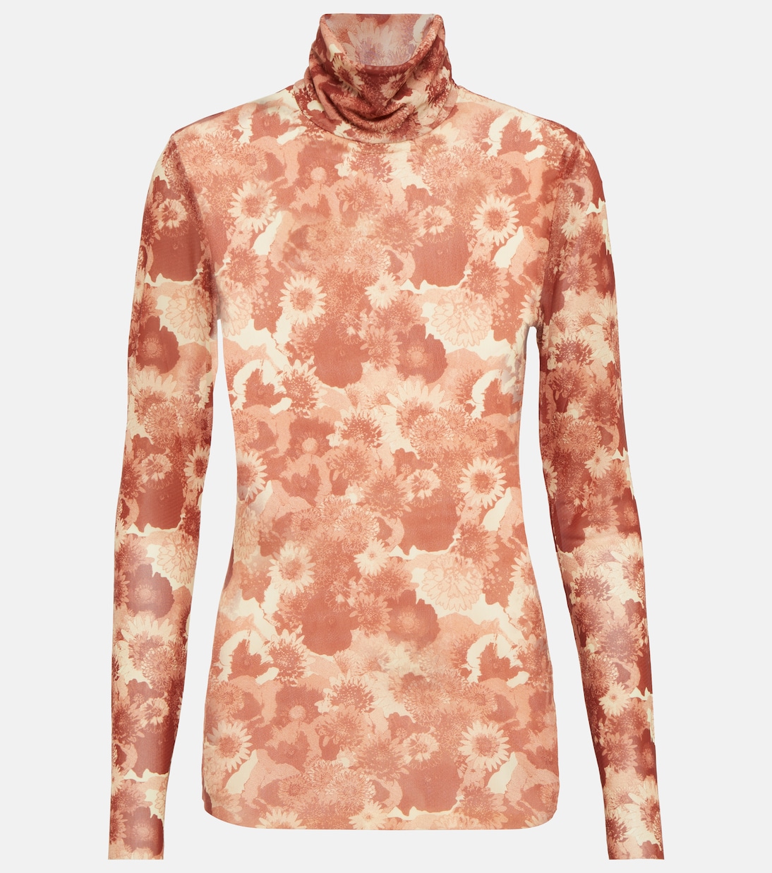 Floral turtleneck top | Ganni
