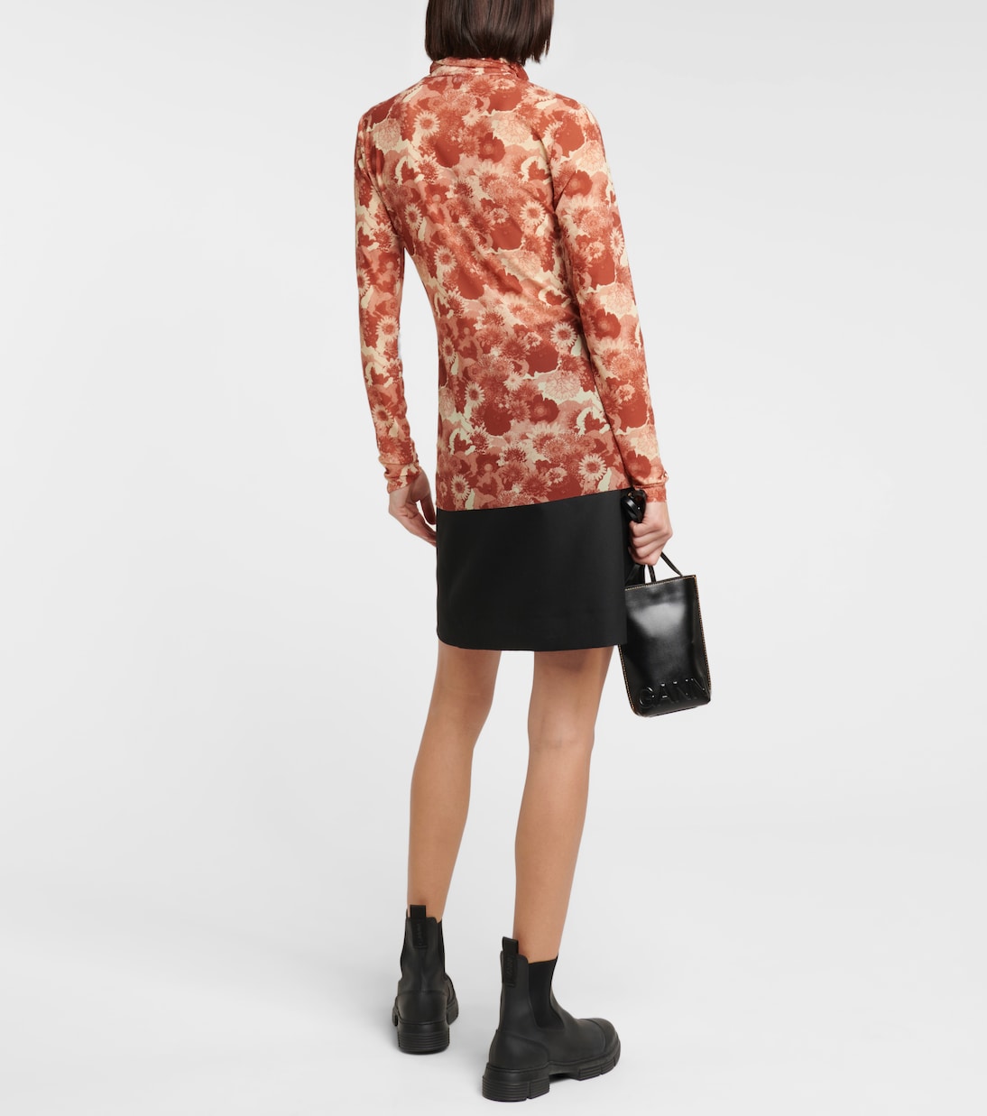 Floral turtleneck top | Ganni