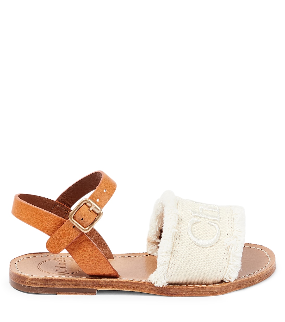 Sandali in canvas con pelle | Chloé Kids