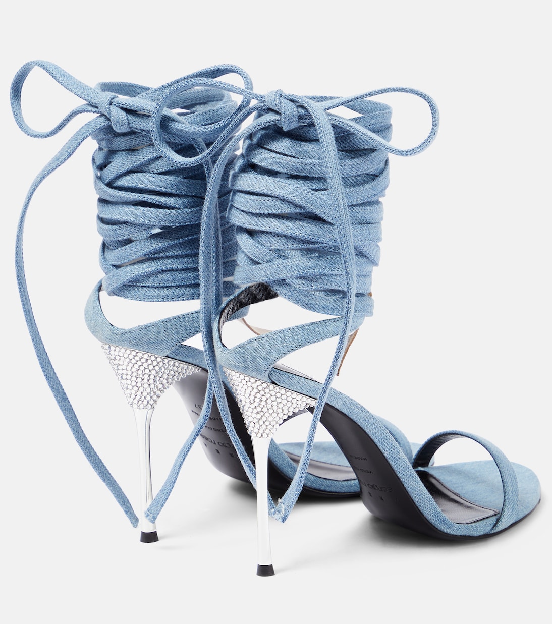 x Sergio Rossi - Sandali Shibari in denim | Area