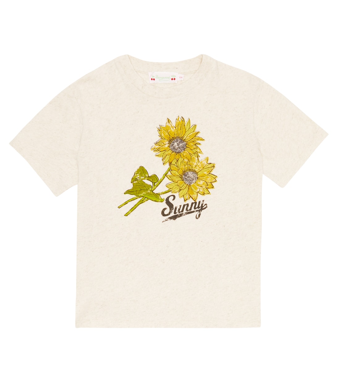 Camiseta Thida de algodón y lino a rayas | Bonpoint